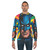 Colorful superhero pop art bat sweatshirt - men