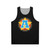 Patriotic superhero letter A tank top