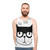Superhero cartoon cat unisex tank top - men