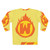 Superhero Letter W Fire Insignia Sweatshirt - Back