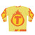 Superhero Letter T Fire Insignia Graphic Sweatshirt - Back