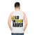 90s oldskool raver smiley dance music unisex tank top - men back