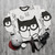 Superhero Cartoon Cat Sweatshirt - flat lay