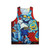 Retro graffiti 80s style unisex tank top