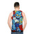 Retro graffiti 80s style unisex tank top - men back