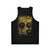 Retro unisex tank top with incidental machinery design - Back