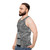 Unisex tank top with abstract geometric design - men side