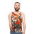 Okami Amaterasu inspired unisex tank top with wolf print design - men