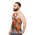 Okami Amaterasu inspired unisex tank top with wolf print design - men side