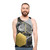 Geometric hexagon pattern unisex tank top - men