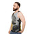 Geometric hexagon pattern unisex tank top - men side