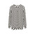 Trippy spiral black and white sweatshirt - hanging