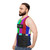 Retro analog offline unisex tank top - men side