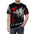 Godzilla inspired all-over-print t-shirt design featuring iconic kaiju and Japanese monster movie elements. - men front