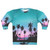 Summer Paradise Sweatshirt with Vibrant Palm Tree Silhouette Design