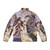 Whimsical puffer jacket with dragon and fairy tale design by artist Amy Brown - Back