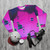 Sugarcubes trippy psychedelic sweatshirt - flat lay
