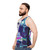 Vaporwave Unisex Tank Top with Henry De Lesquen and Yugissou Design - men side