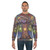 Cozy treehouse sweatshirt with nature and book motifs - men