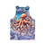 Colourful octopus unisex tank top with abstract nature design - Back