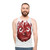 Handpainted Wilson graphic unisex tank top from the movie Cast Away - men