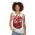 Handpainted Wilson graphic unisex tank top from the movie Cast Away - women