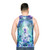 Unisex tank top with psychedelic nature and space-themed design by artist Cameron Gray - men back