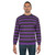 Striped purple and black sweatshirt - men