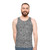 Cartoon microbes pattern gray unisex tank top - men
