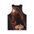 Hellboy fan art graphic on unisex tank top - Back