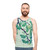 Ginkgo green unisex tank top with nature-inspired design - men