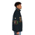 Muppet science chemistry puffer jacket featuring beakers and Kermit the Frog - men side right
