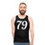Number 79 Unisex White Tank Top - men