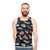 Colorful unisex tank top with nudibranch sea slug design - men