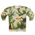 Toucan and bromeliad pattern printed on a sweatshirt