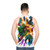 Autumn tank top with nature inspired designs - men back