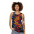 Retro pattern unisex basketball tank top - women