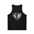 Unisex pop music tank top with "Nothing Breaks Like A Heart 3" design - Back