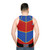 Captain Man unisex tank top - men back