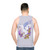 "Unisex 'Not The Last' fantasy tank top with floral and unicorn design" - men back