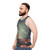 Nostalgic unisex tank top with retro space-inspired graphic design - men side
