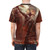 Haunting graphic t-shirt featuring a dark, Beksinski-inspired "God of Pain" design - men back
