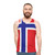 Norway Flag Unisex Tank Top - men