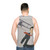 "North By Northwest" minimalist movie fan tank top - men back