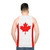 Canada flag unisex athletic tank top - men back