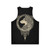 Unisex Norse mythology inspired wolf graphic tank top - Back