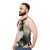 Watercolor Calico Cat Unisex Tank Top - men side
