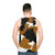 Calico Cat Fur Print Unisex Tank Top - men back