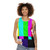 Unisex tank top featuring a no signal TV abstract graphic design - women