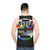 "No Signal" Unisex Tank Top with Retro Television Graphic - men back